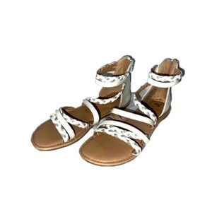 SO Youth Girl's Emile Gladiator Zip Up Sandals